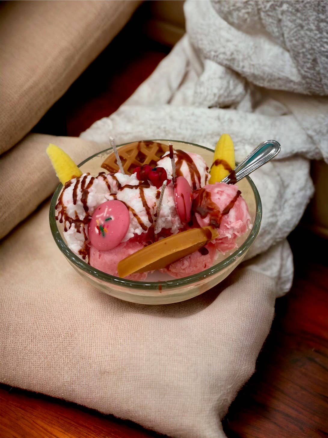 Sundae Dessert Candle