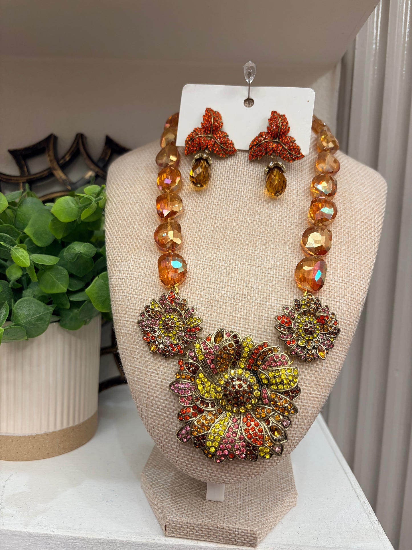 Orange-Golden Color Earrings