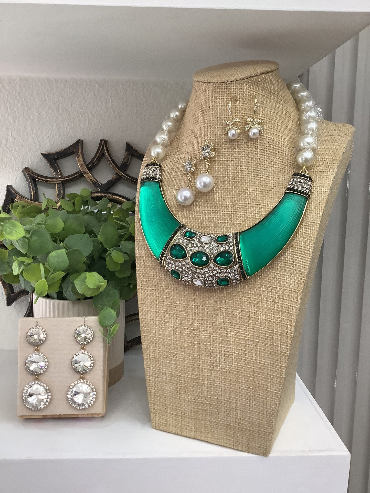 Statement Choker-style Necklace (16” long + 2” extender)