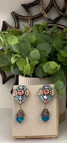 Pink Multi Color Earrings