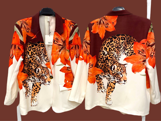 Italian Blazer in “Animal Print”