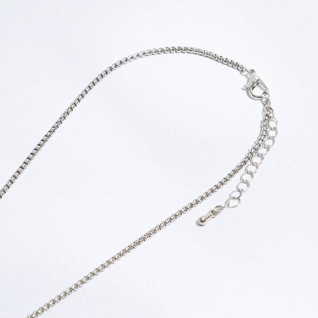 Two-Tone Clover Pendant Necklace