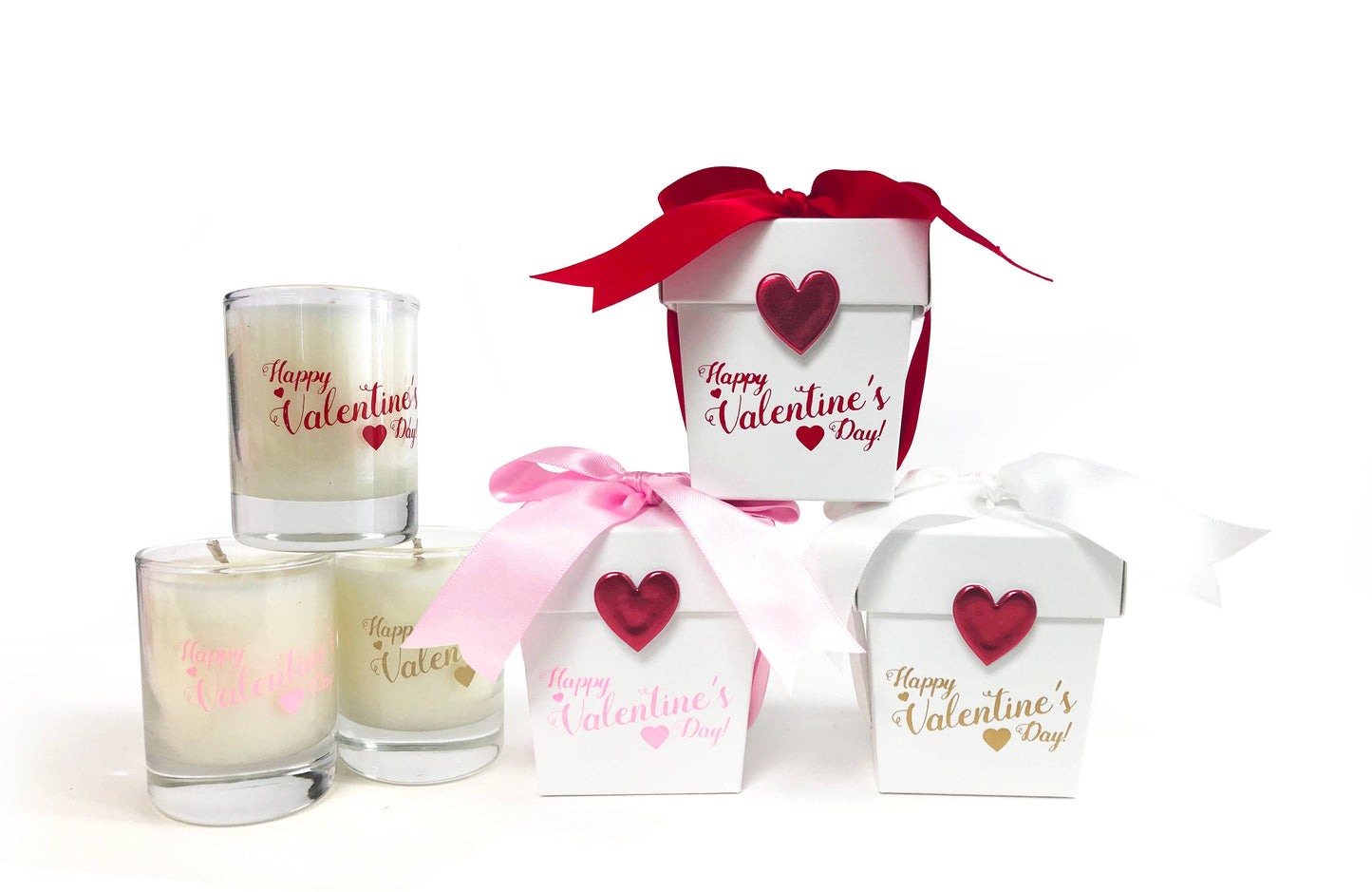 Mini Valentine's Day Candles