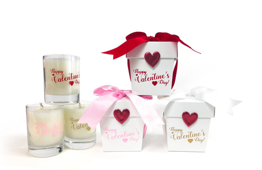 Mini Valentine's Day Candles