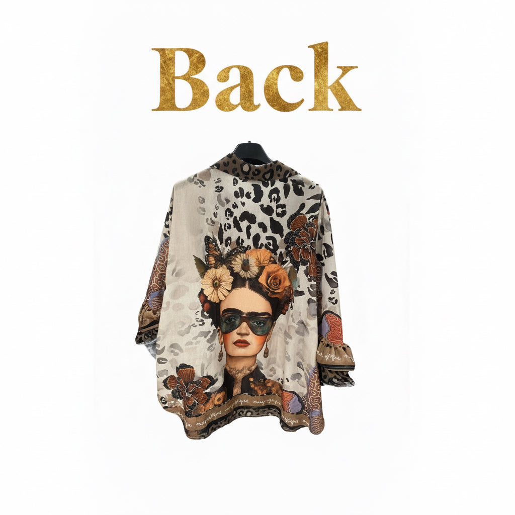 Frida with Shades on Leopard print