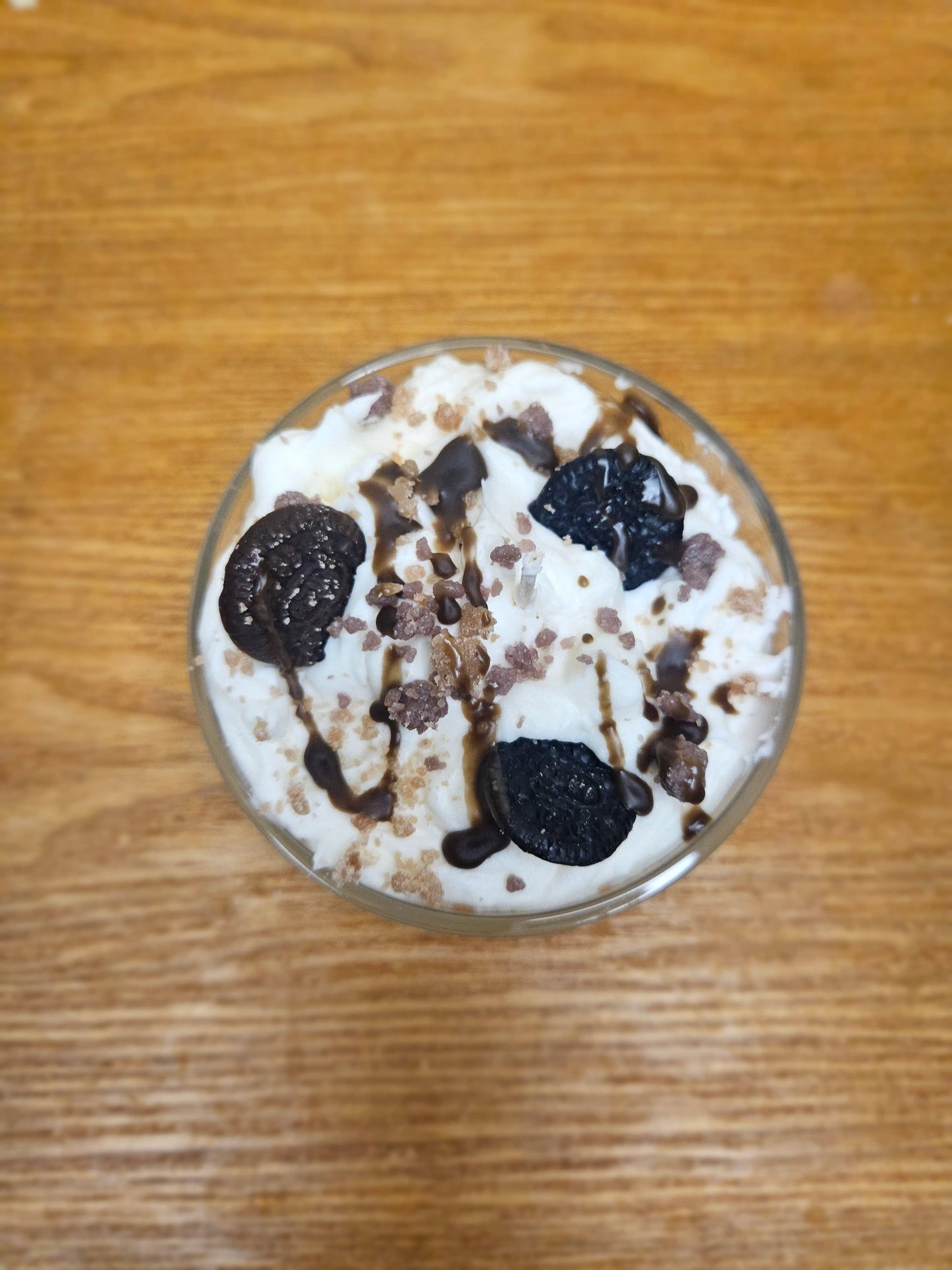 New cookies and cream dessert bowl candle