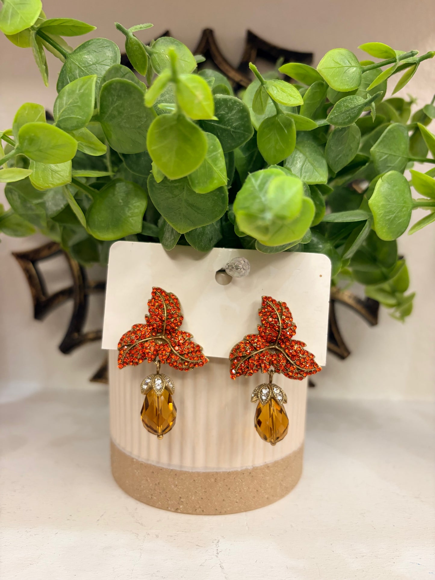 Orange-Golden Color Earrings