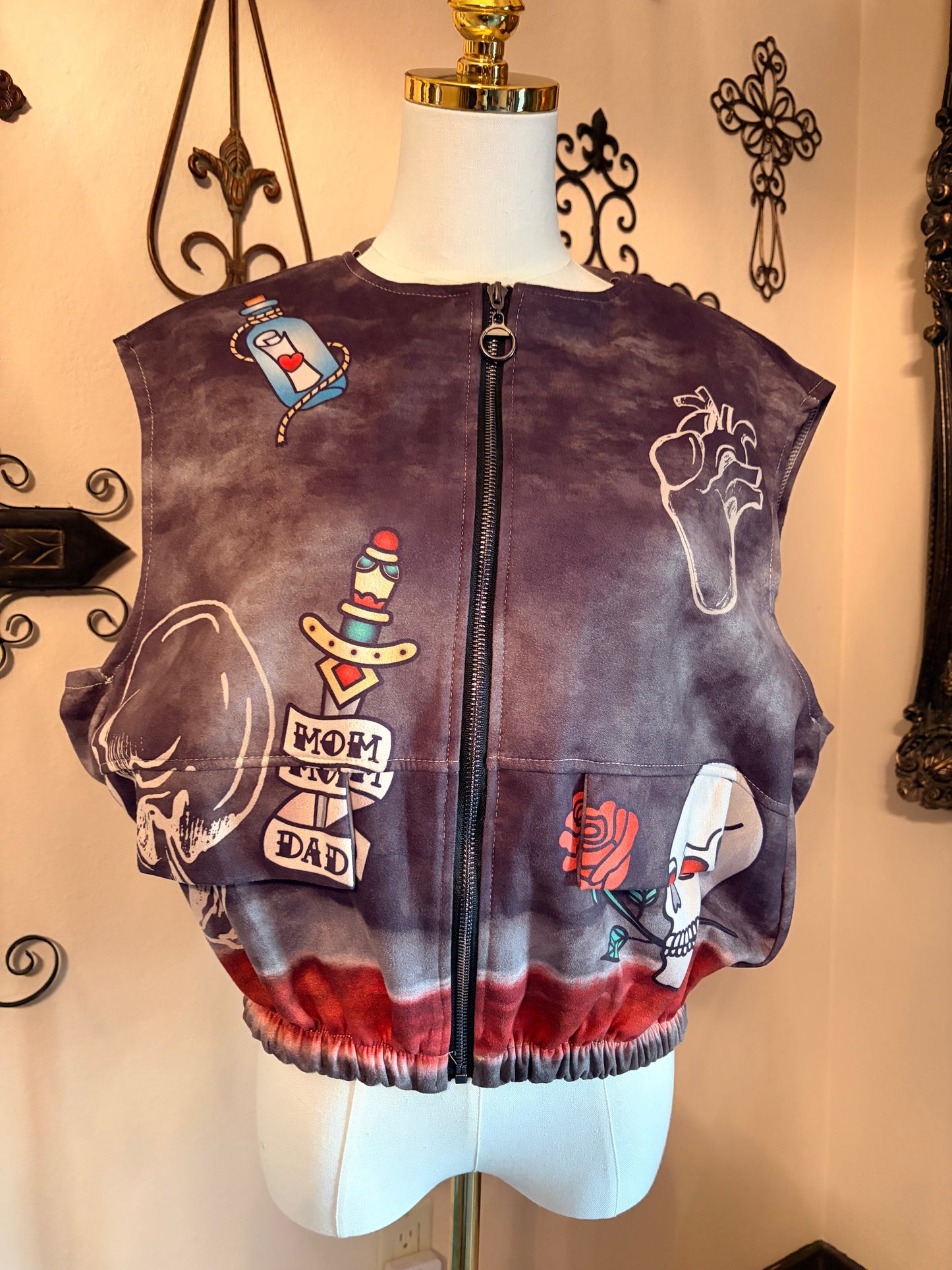 Italian “Glory Skull” Vest