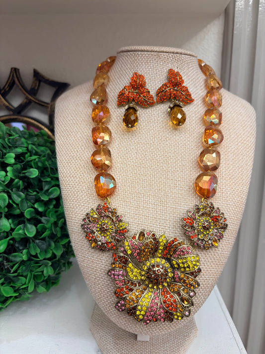 Piedras preciosas artesanales mexicanas para protección hechas a mano: ojo de tigre cafe y naranja