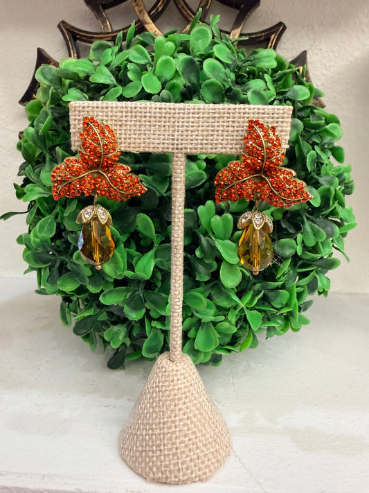 Orange-Golden Color Earrings