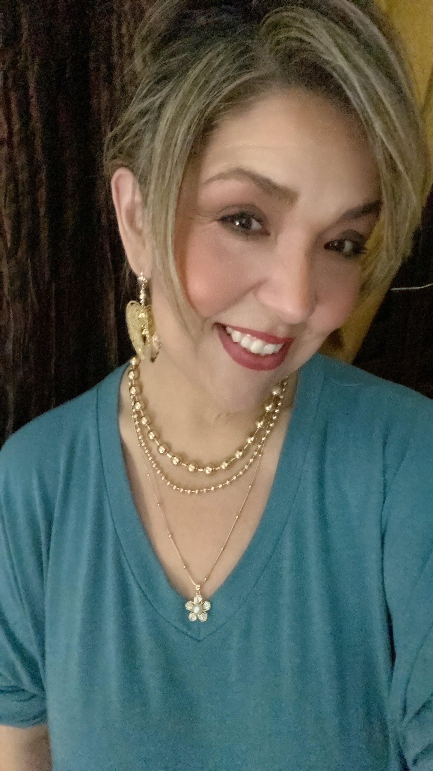 Laminated Gold Artisan Earrings Angel Wings (14K)