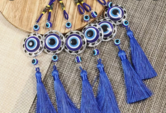 Turkish blue evil eye 🧿 Tassel Pendant