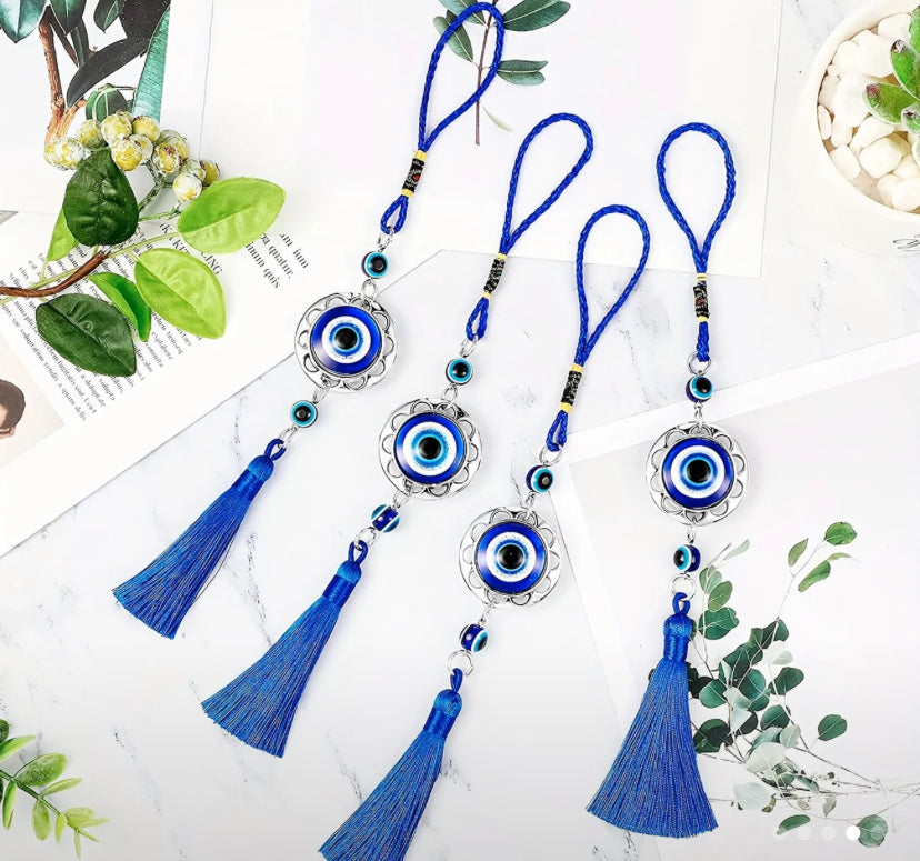 Turkish blue evil eye 🧿 Tassel Pendant
