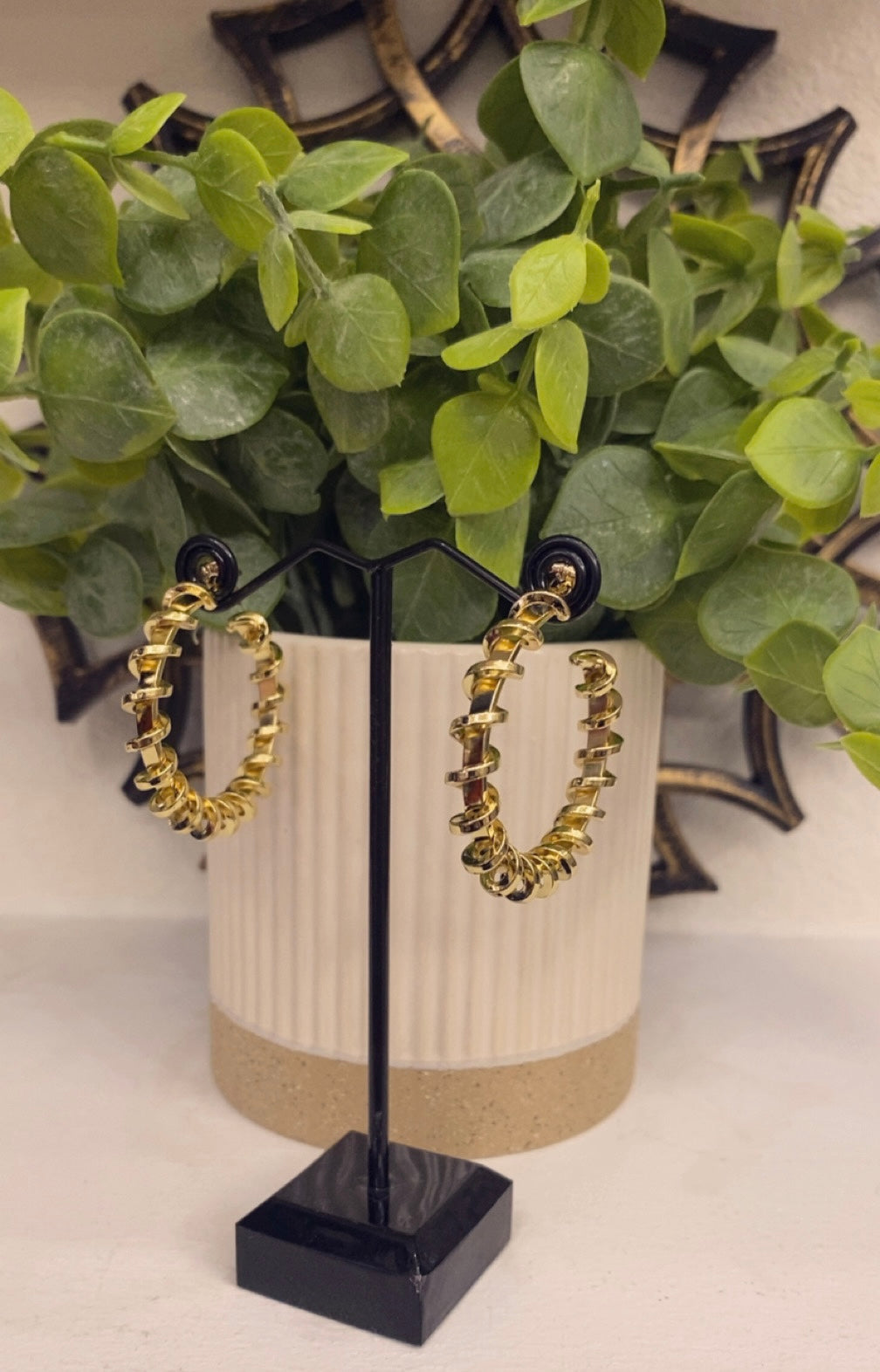Gold laminated Earrings (14K)