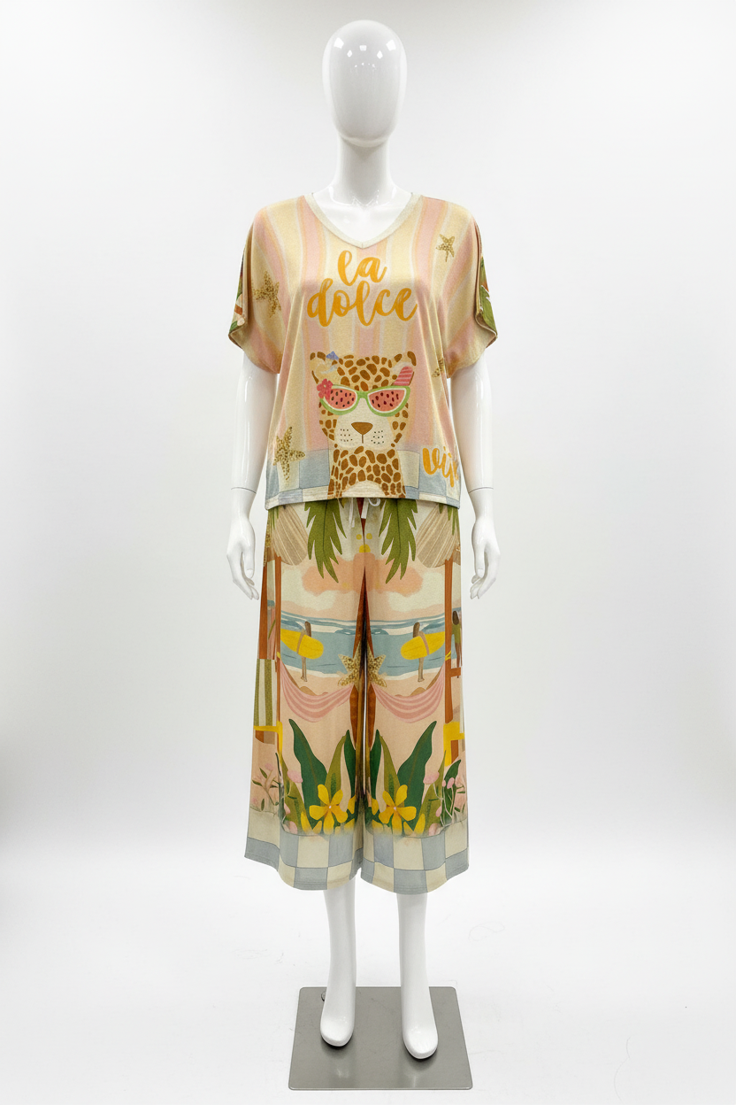 JAGUAR Printed Lurex ITALIAN Set