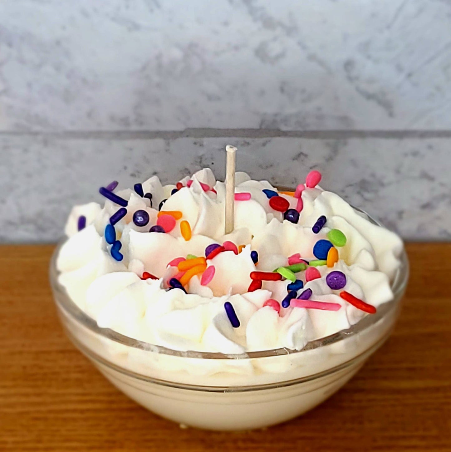 Birthday cake dessert candle